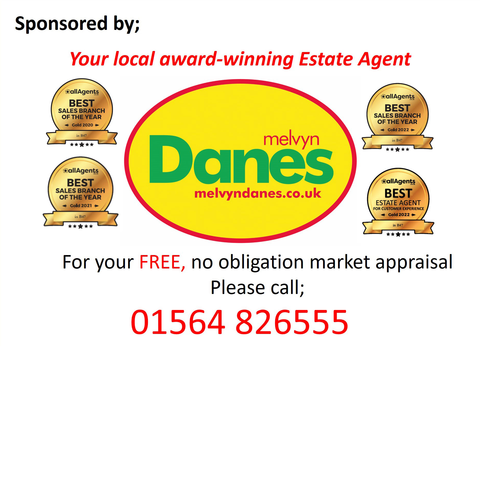 Platinum sponsor Melvyn Danes Wythall Platinum sponsor Melvyn Danes Wythall